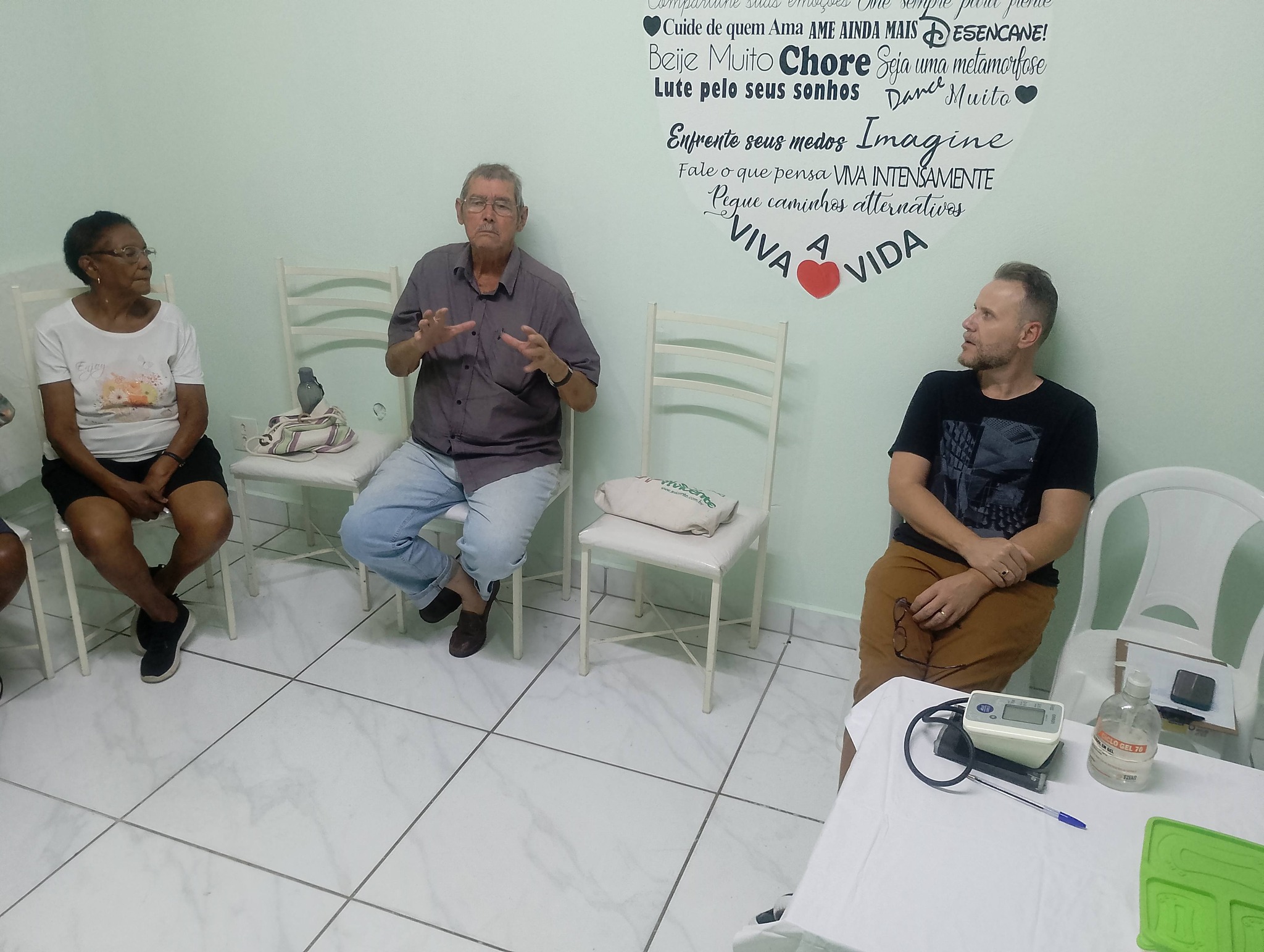 Atividade realizada com o Grupo Área Central